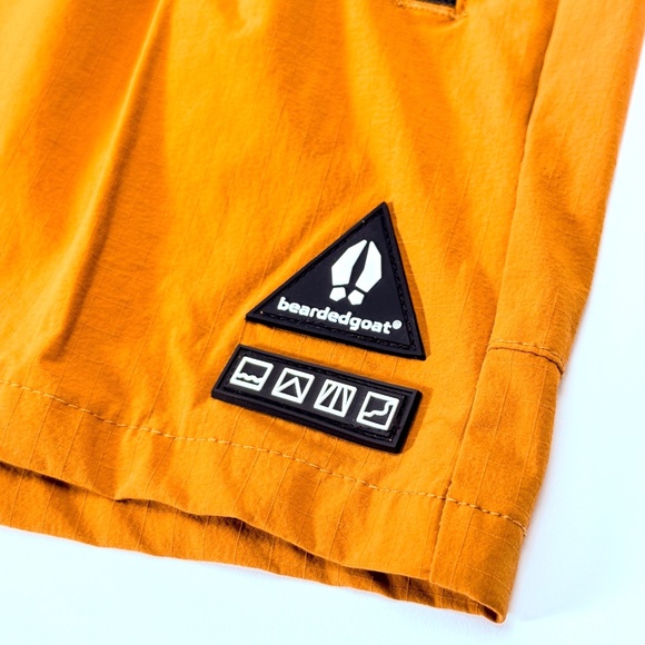 🧡 EUC Bearded Goat Orange Alpina Shorts Size M/L Water-Resistant Retail $85 ✨ - Picture 3 of 13
